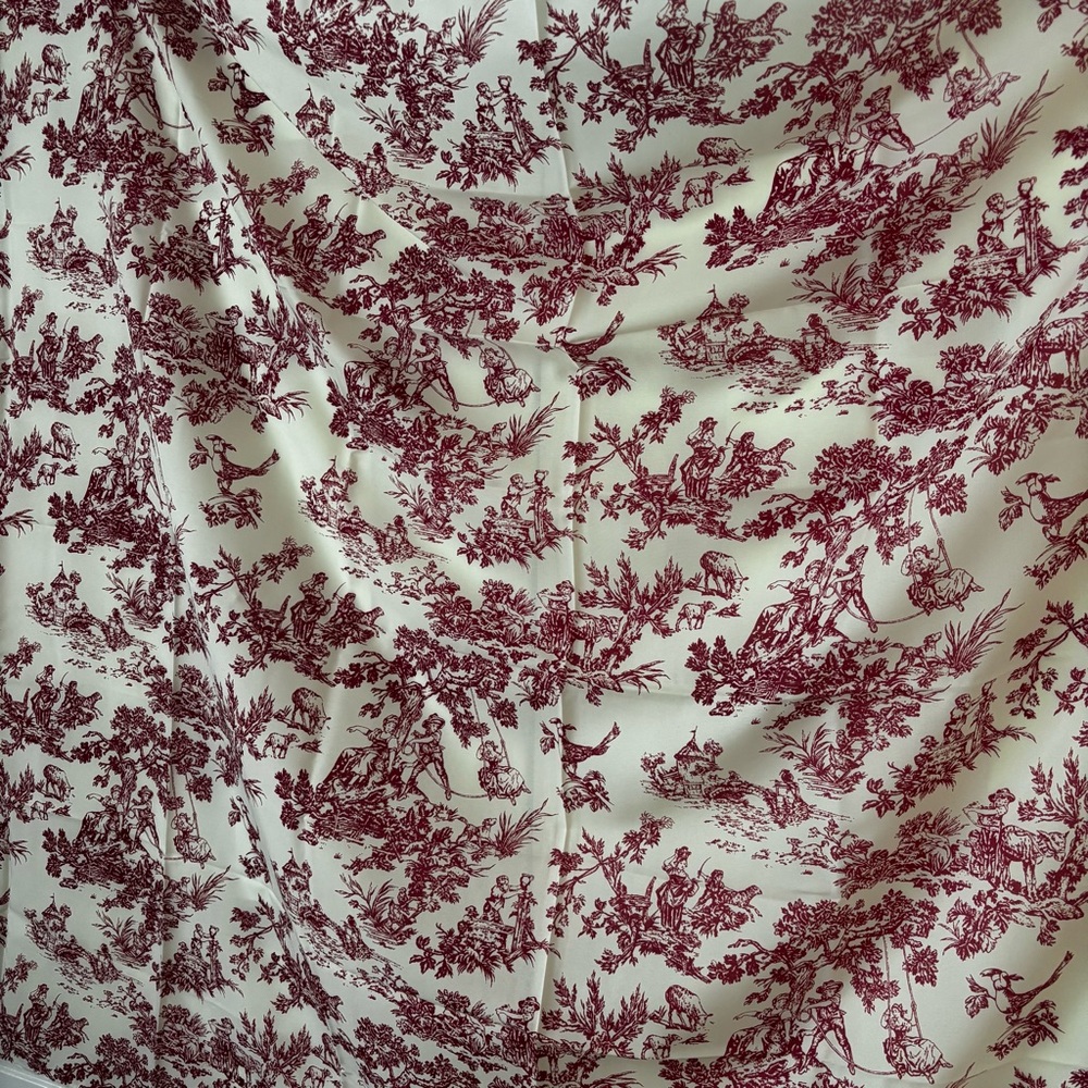 Multifunctional Toile de Jouy Print Swim Sarong Pareo Wrap 70”x 45” - Picture 4 of 12